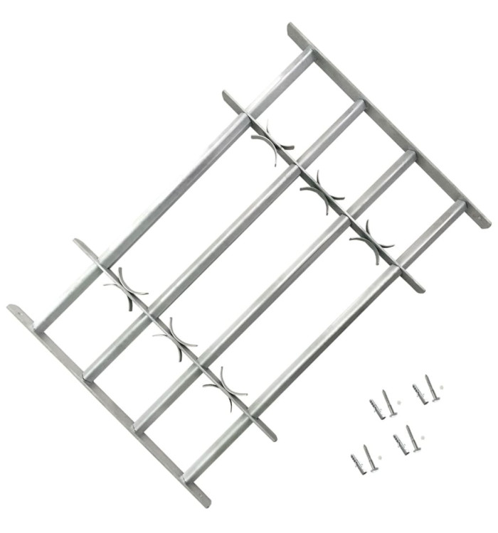 Grille réglable de sécurité de fenêtres et 4 barres 1000-1500mm | Mobilier & Déco