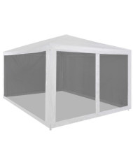 Tente de réception avec 4 parois en maille 4 x 3 m | Mobilier & Déco