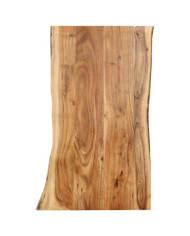 Dessus de table Bois d'acacia massif 100x(50-60)x2,5 cm | Mobilier & Déco