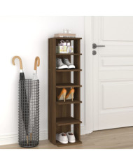 Étagère à chaussures Chêne marron 27,5x27x102cm Bois ingénierie | Mobilier & Déco