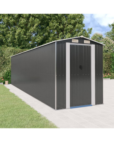 Abri de jardin Anthracite 192x772x223 cm Acier galvanisé | Mobilier & Déco