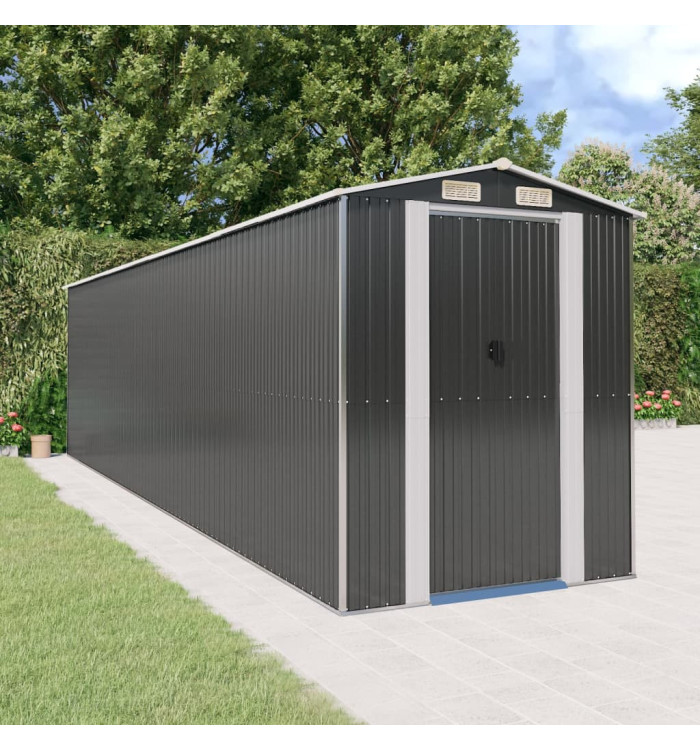 Abri de jardin Anthracite 192x772x223 cm Acier galvanisé | Mobilier & Déco