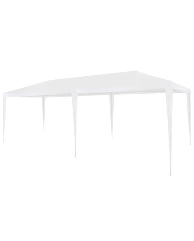 Tente de réception 3x6 m PE Blanc | Mobilier & Déco