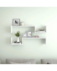 Étagères murales 2 pcs blanc 100x15x20 cm bois d'ingénierie | Mobilier & Déco
