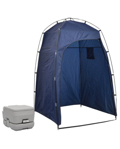 Toilette portable de camping avec tente 10+10 L | Mobilier & Déco