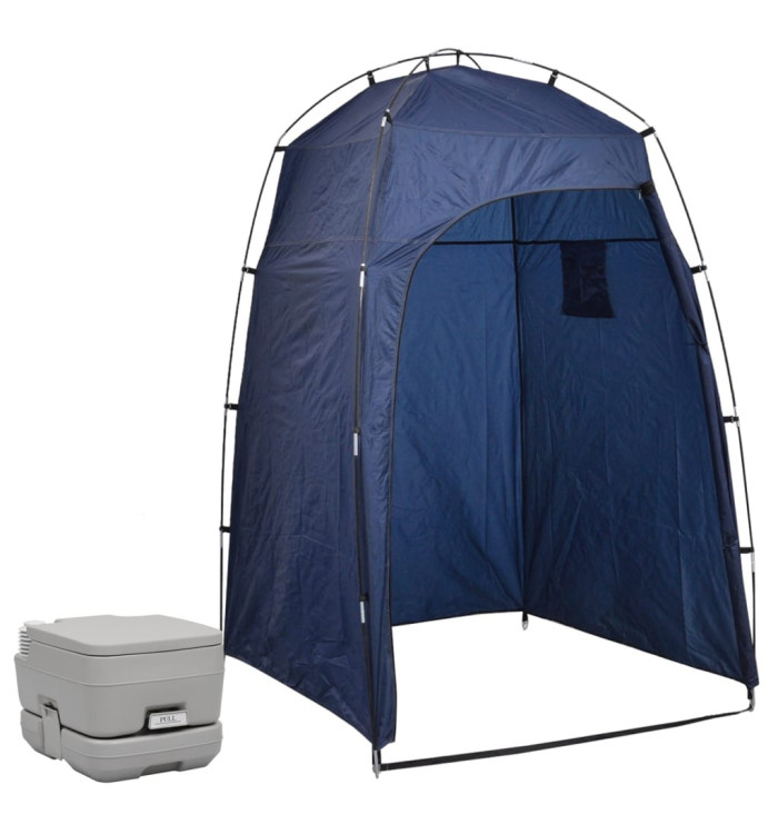 Toilette portable de camping avec tente 10+10 L | Mobilier & Déco
