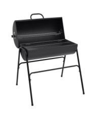 Gril à baril avec 2 grilles de cuisson Noir 80x95x90 cm Acier | Mobilier & Déco