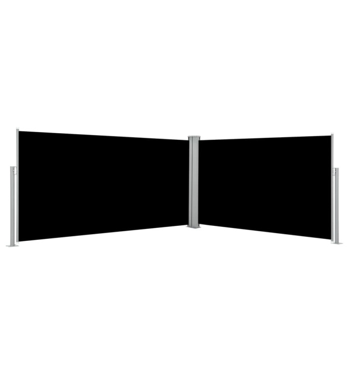 Auvent latéral rétractable Noir 160 x 600 cm | Mobilier & Déco