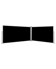 Auvent latéral rétractable Noir 160 x 600 cm | Mobilier & Déco