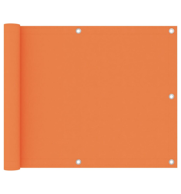 Écran de balcon Orange 75x500 cm Tissu Oxford | Mobilier & Déco