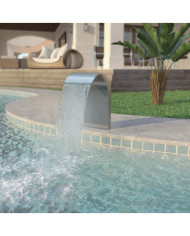 Fontaine d'étang Acier inoxydable 45 x 30 x 65 cm Argenté | Mobilier & Déco