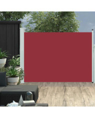 Auvent latéral rétractable de patio 100x500 cm Rouge | Mobilier & Déco