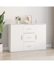 Buffet blanc 91x29,5x65 cm bois d'ingénierie | Mobilier & Déco