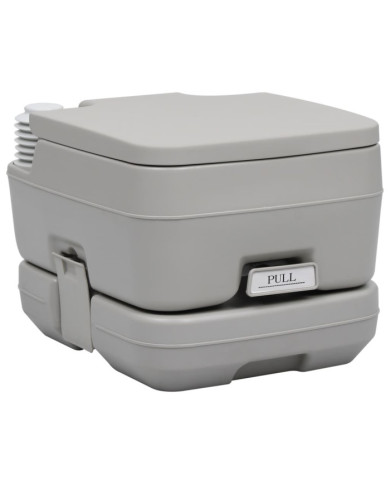 Toilette portable de camping Gris 10+10 L | Mobilier & Déco