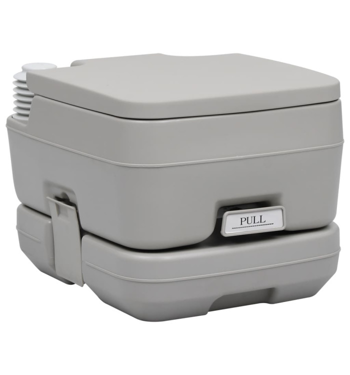 Toilette portable de camping Gris 10+10 L | Mobilier & Déco