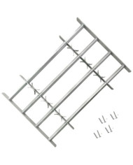 Grille réglable de sécurité de fenêtres et 4 barres 500-650 mm | Mobilier & Déco