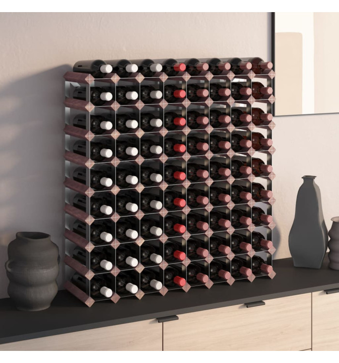 Casier à bouteilles pour 72 bouteilles Marron Bois pin solide | Mobilier & Déco