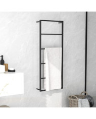 Porte-serviette Noir 45x10x115 cm Acier | Mobilier & Déco