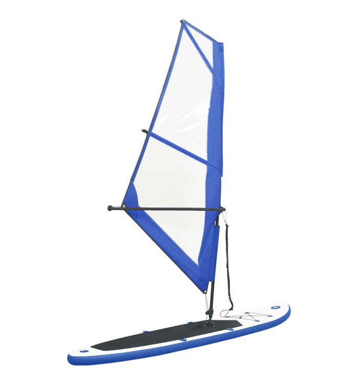 Ensemble de planche SUP gonflable avec voile Bleu et blanc | Mobilier & Déco