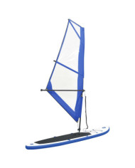 Ensemble de planche SUP gonflable avec voile Bleu et blanc | Mobilier & Déco