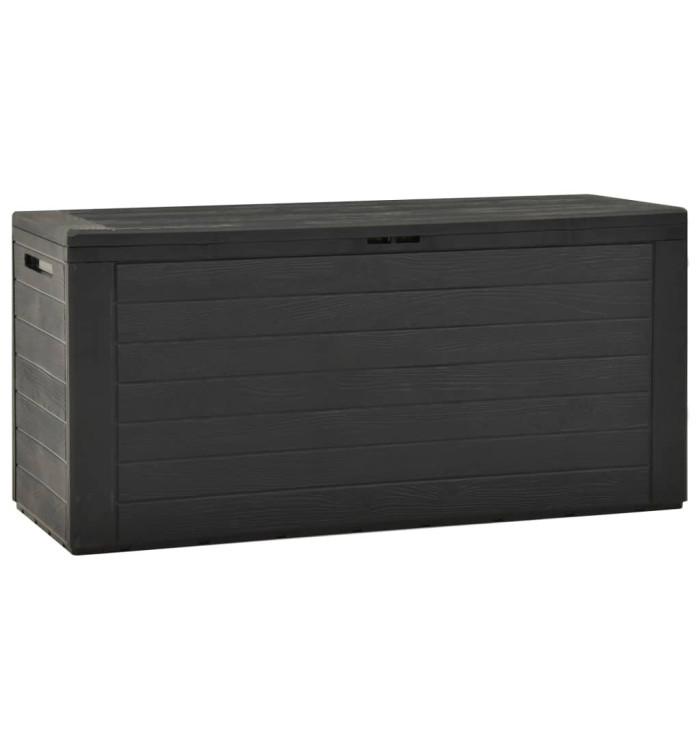 Boîte de rangement de jardin Anthracite 116x44x55 cm | Mobilier & Déco