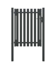 Portail de clôture de jardin Acier 1x1,7 m Anthracite | Mobilier & Déco