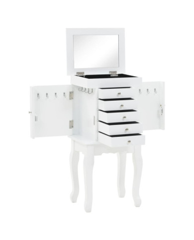 Armoire à bijoux sur pieds Blanc | Mobilier & Déco