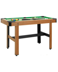 Table de billard 4 pieds 122x61x76 cm Marron | Mobilier & Déco