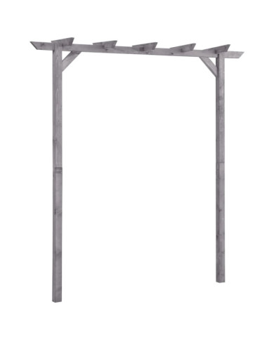 Pergola de jardin Gris 200x40x205 cm Bois de pin imprégné | Mobilier & Déco