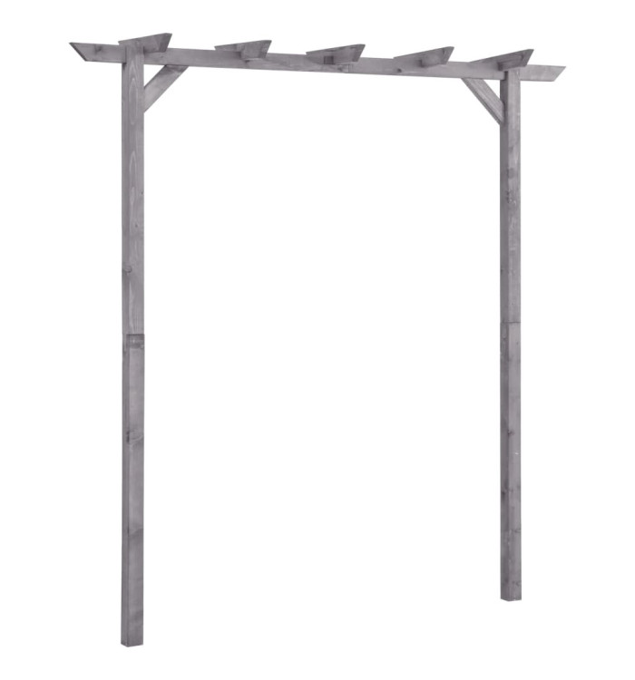 Pergola de jardin Gris 200x40x205 cm Bois de pin imprégné | Mobilier & Déco
