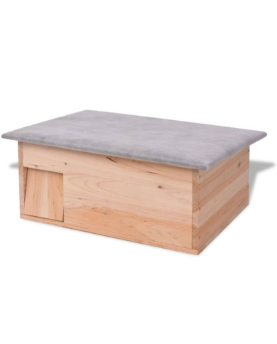 Cabane pour hérisson 45 x 33 x2 2 cm Bois | Mobilier & Déco