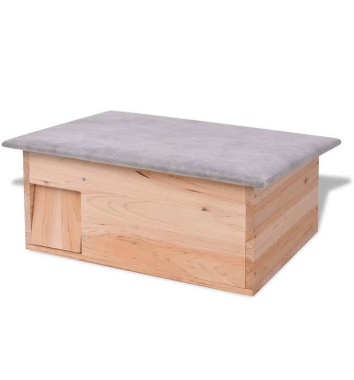 Cabane pour hérisson 45 x 33 x2 2 cm Bois | Mobilier & Déco
