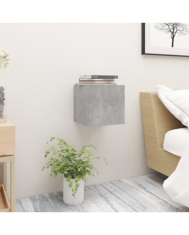 Table de chevet Gris béton 30,5x30x30 cm Bois d'ingénierie | Mobilier & Déco