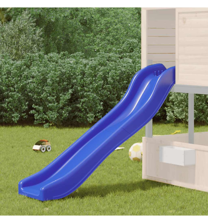 Toboggan de jeu bleu 175x38x23 cm polypropylène | Mobilier & Déco