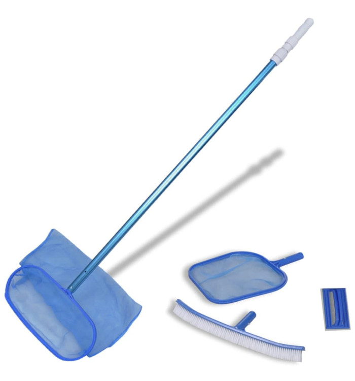 Kit entretien Piscine avec Manche Téléscopique et Brosse | Mobilier & Déco
