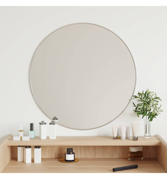 Miroir mural Argenté Ø 60 cm Rond | Mobilier & Déco