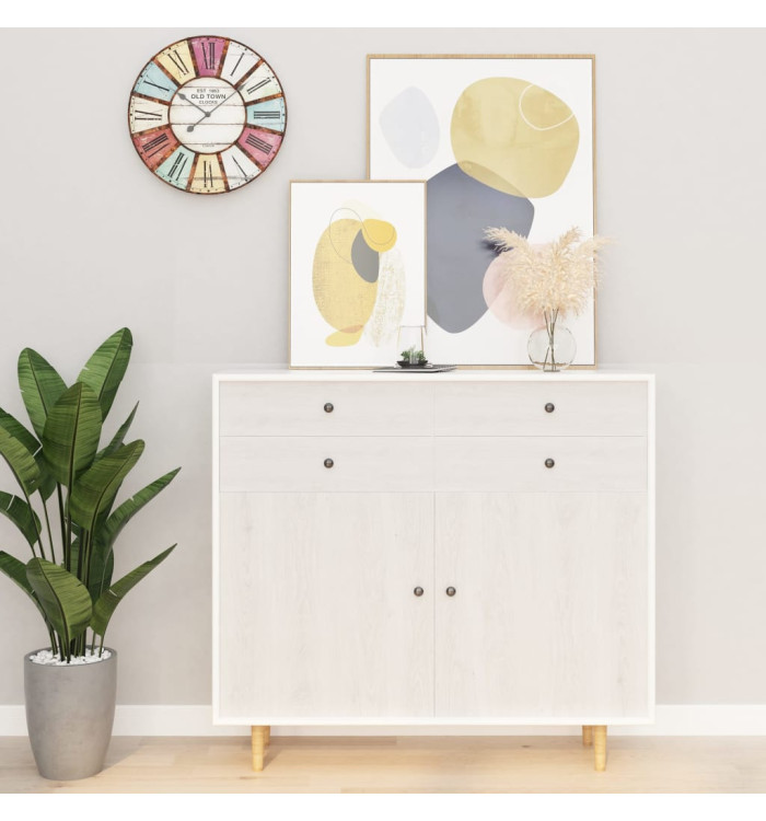 Film autoadhésif pour meubles Bois blanc 500x90 cm PVC | Mobilier & Déco