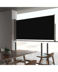 Auvent latéral rétractable de patio 80x300 cm Noir | Mobilier & Déco