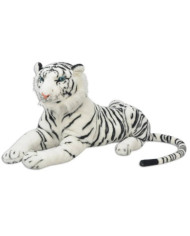 Tigre en peluche Blanc XXL | Mobilier & Déco