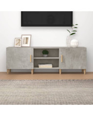 Meuble TV Gris béton 150x30x50 cm Bois d'ingénierie | Mobilier & Déco
