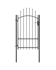 Portail de jardin Acier 1x2,2 m Noir | Mobilier & Déco