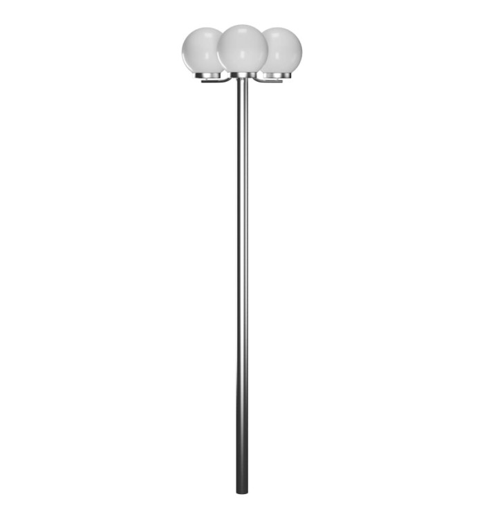 Lampadaire de jardin 3 lampes 220 cm | Mobilier & Déco