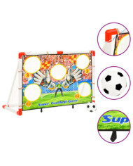 Ensemble de buts de football enfant avec panneau 120x51x77,5 cm | Mobilier & Déco