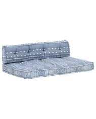Coussin de canapé palette Indigo Tissu Patchwork | Mobilier & Déco
