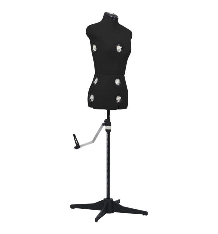 Mannequin de robe ajustable pour femme Noir S Taille 33-40 | Mobilier & Déco