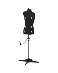 Mannequin de robe ajustable pour femme Noir S Taille 33-40 | Mobilier & Déco