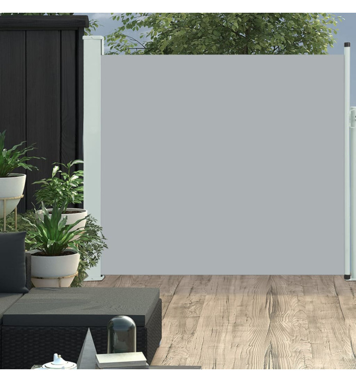 Auvent latéral rétractable de patio 170x300 cm Gris | Mobilier & Déco