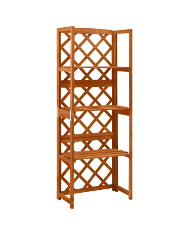 Treillis avec étagères 55x30x140 cm Bois de sapin massif | Mobilier & Déco