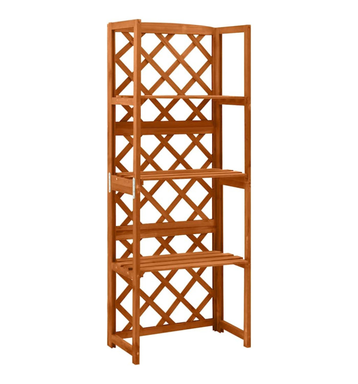 Treillis avec étagères 55x30x140 cm Bois de sapin massif | Mobilier & Déco