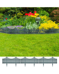 Bordures de pelouse 17 pcs 10 m Vert | Mobilier & Déco